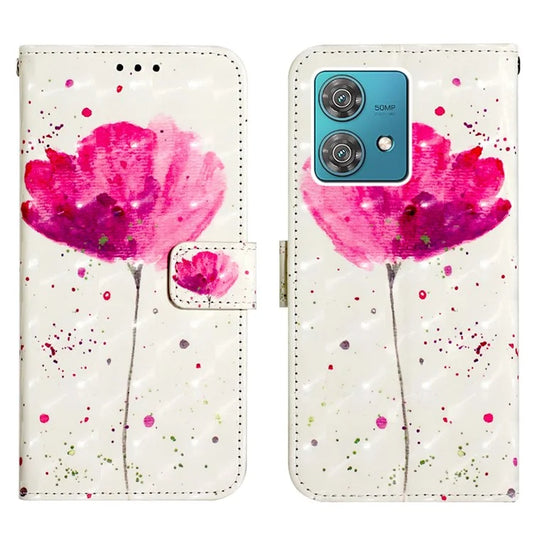 YB Pattern Printing Leather Series-2 For Motorola Edge 40 Neo 5G Case Wallet Leather Phone Cover