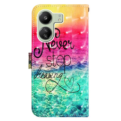 YB Pattern Printing Leather Series-2 For Xiaomi Redmi 13C 4G / Poco C65 4G Case Wallet Phone Cover