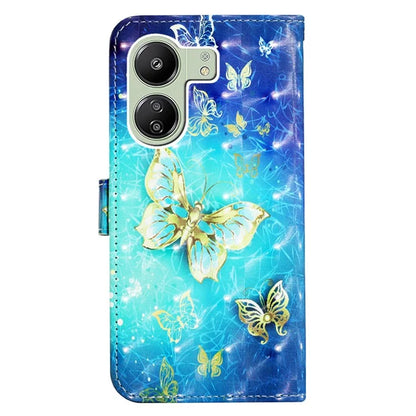 YB Pattern Printing Leather Series-2 For Xiaomi Redmi 13C 4G / Poco C65 4G Case Wallet Phone Cover