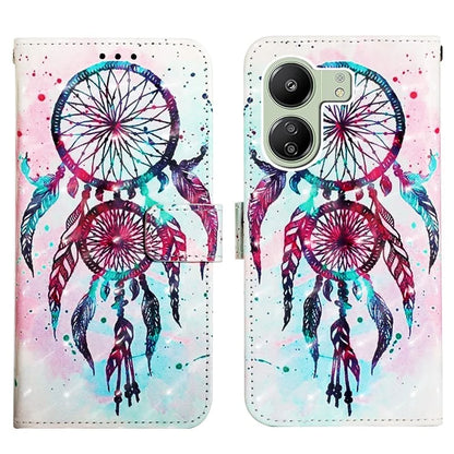 YB Pattern Printing Leather Series-2 For Xiaomi Redmi 13C 4G / Poco C65 4G Case Wallet Phone Cover