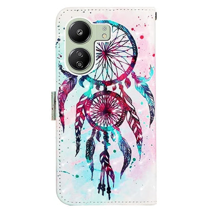 YB Pattern Printing Leather Series-2 For Xiaomi Redmi 13C 4G / Poco C65 4G Case Wallet Phone Cover