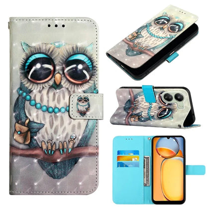 YB Pattern Printing Leather Series-2 For Xiaomi Redmi 13C 4G / Poco C65 4G Case Wallet Phone Cover