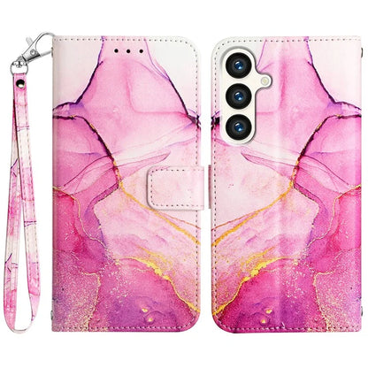For Samsung Galaxy S24 Case Marble Pattern Leather Wallet Phone Cover