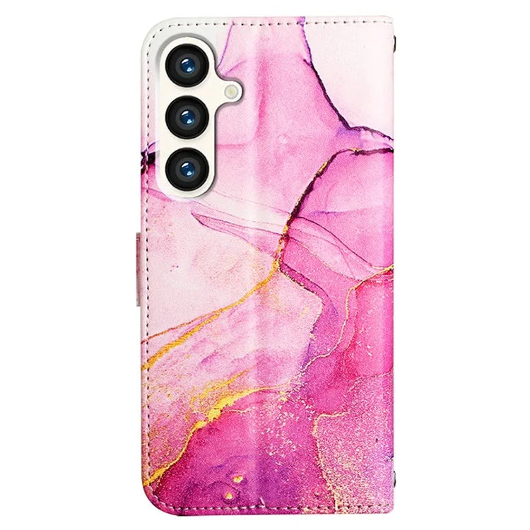 For Samsung Galaxy S24 Case Marble Pattern Leather Wallet Phone Cover