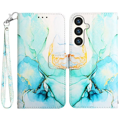 For Samsung Galaxy S24 Case Marble Pattern Leather Wallet Phone Cover