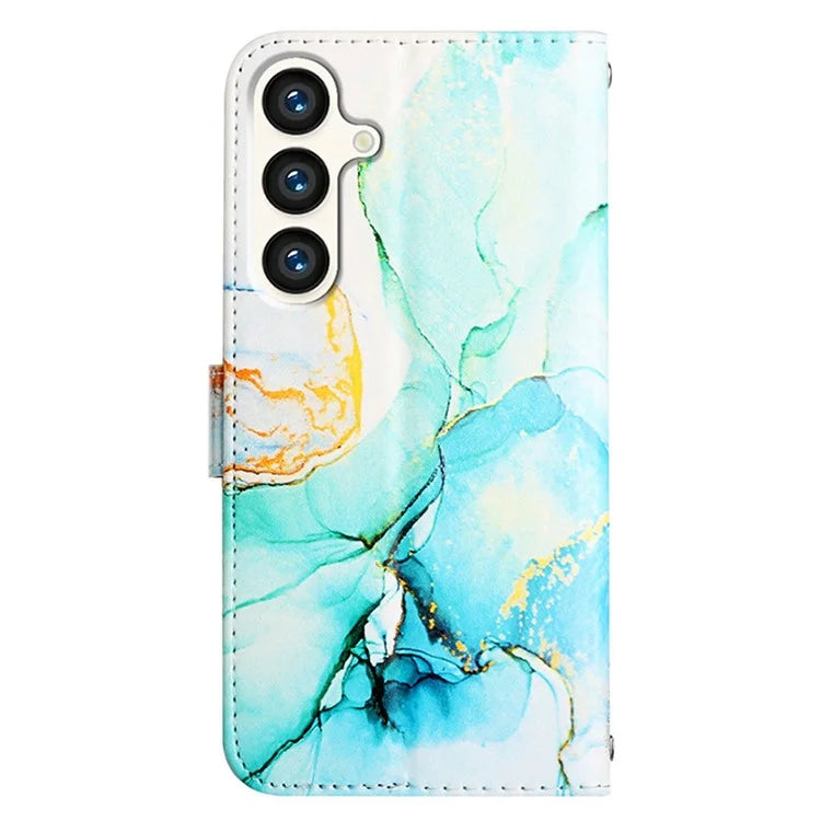For Samsung Galaxy S24 Case Marble Pattern Leather Wallet Phone Cover