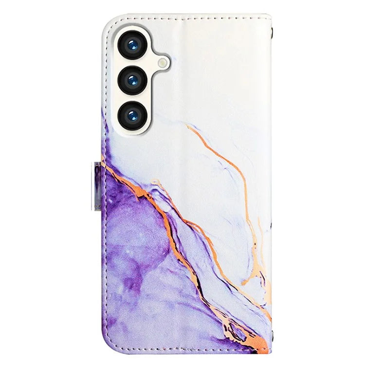 For Samsung Galaxy S24 Case Marble Pattern Leather Wallet Phone Cover