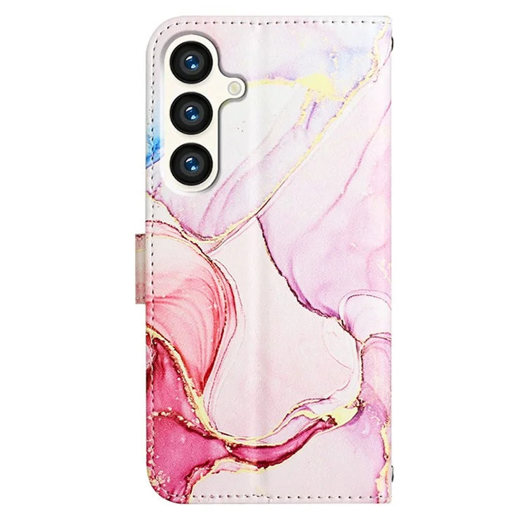 For Samsung Galaxy S24 Case Marble Pattern Leather Wallet Phone Cover