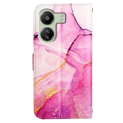 YB Pattern Printing Leather Series-5 For Xiaomi Redmi 13C 4G / Poco C65 4G Case Leather Wallet Phone Cover