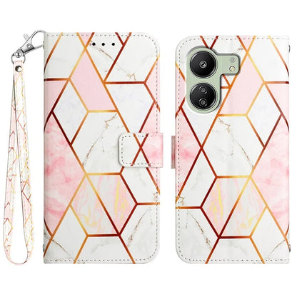 YB Pattern Printing Leather Series-5 For Xiaomi Redmi 13C 4G / Poco C65 4G Case Leather Wallet Phone Cover