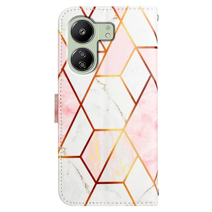 YB Pattern Printing Leather Series-5 For Xiaomi Redmi 13C 4G / Poco C65 4G Case Leather Wallet Phone Cover