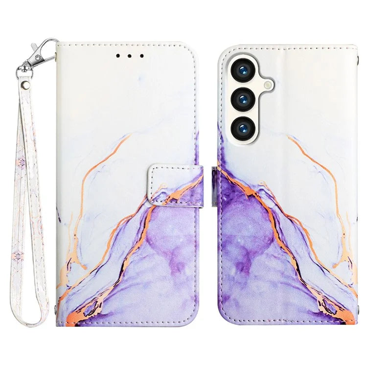 For Samsung Galaxy S24+ Protective Wallet Case Leather Phone Cover
