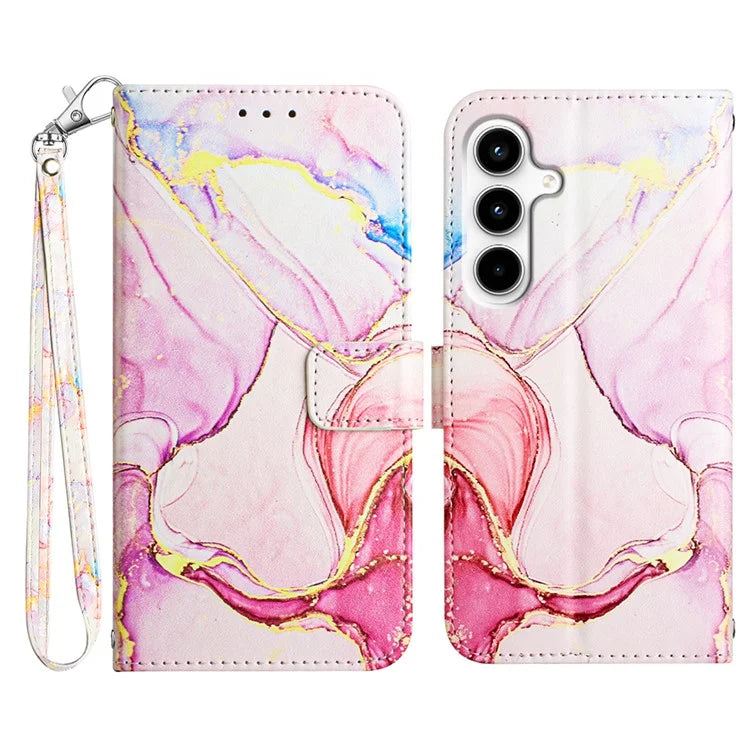 For Samsung Galaxy A35 5G Leather Case Anti-Drop Marble Pattern Wallet Phone Cover