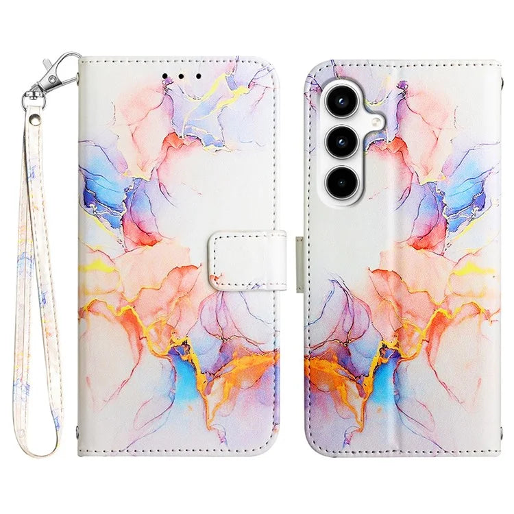 For Samsung Galaxy A35 5G Leather Case Anti-Drop Marble Pattern Wallet Phone Cover