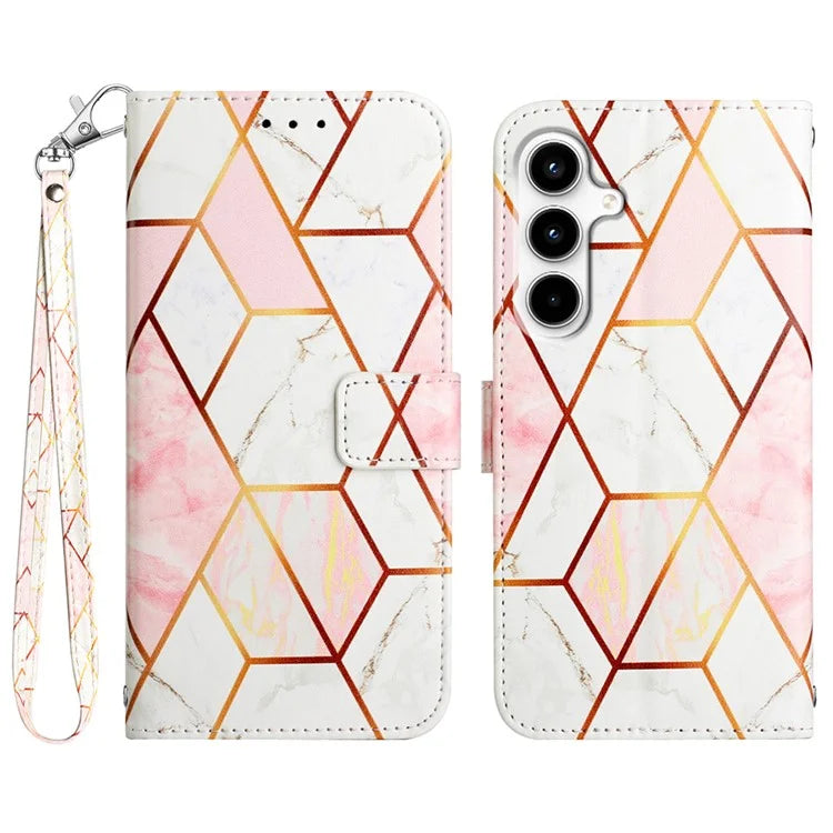 For Samsung Galaxy A35 5G Leather Case Anti-Drop Marble Pattern Wallet Phone Cover