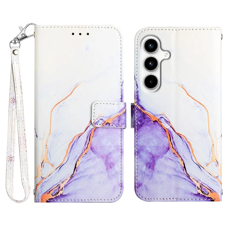 For Samsung Galaxy A35 5G Leather Case Anti-Drop Marble Pattern Wallet Phone Cover