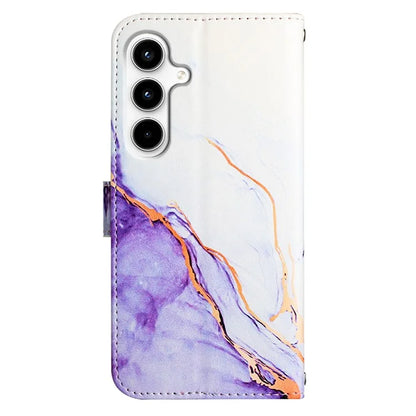 For Samsung Galaxy A35 5G Leather Case Anti-Drop Marble Pattern Wallet Phone Cover