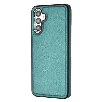 YB Leather Coating Series-6 For Samsung Galaxy A24 4G (162.1 x 77.6 x 8.3mm) Case Leather Coated TPU Fashion Phone Cover