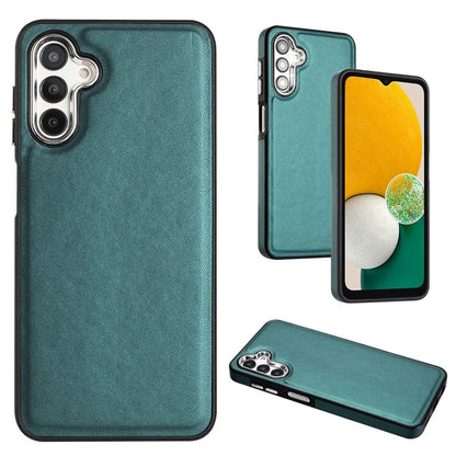 YB Leather Coating Series-6 For Samsung Galaxy A24 4G (162.1 x 77.6 x 8.3mm) Case Leather Coated TPU Fashion Phone Cover