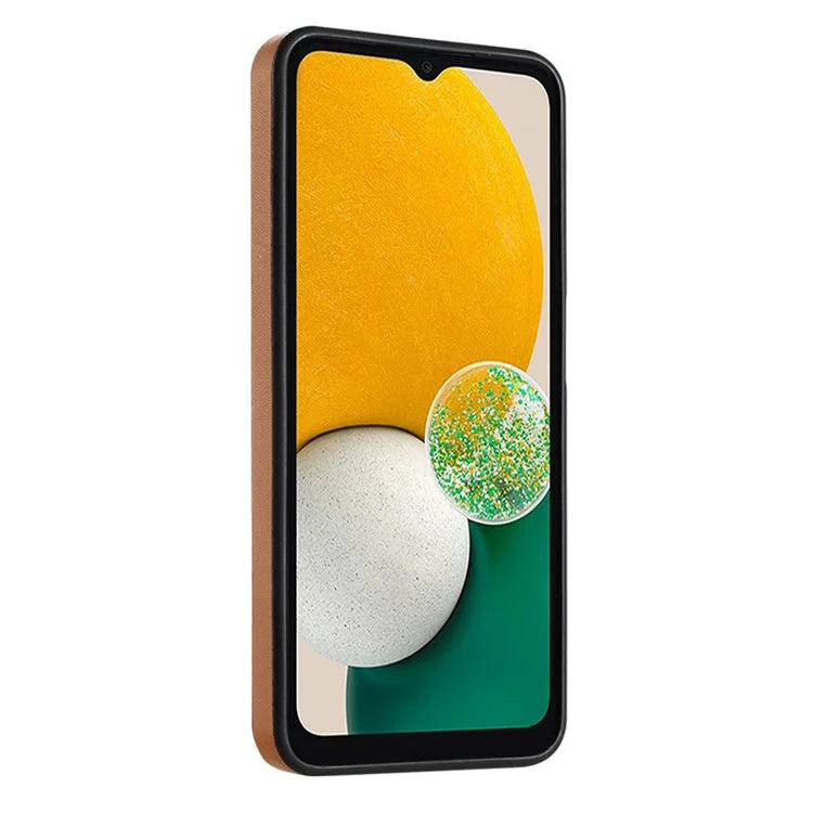 YB Leather Coating Series-6 For Samsung Galaxy A24 4G (162.1 x 77.6 x 8.3mm) Case Leather Coated TPU Fashion Phone Cover