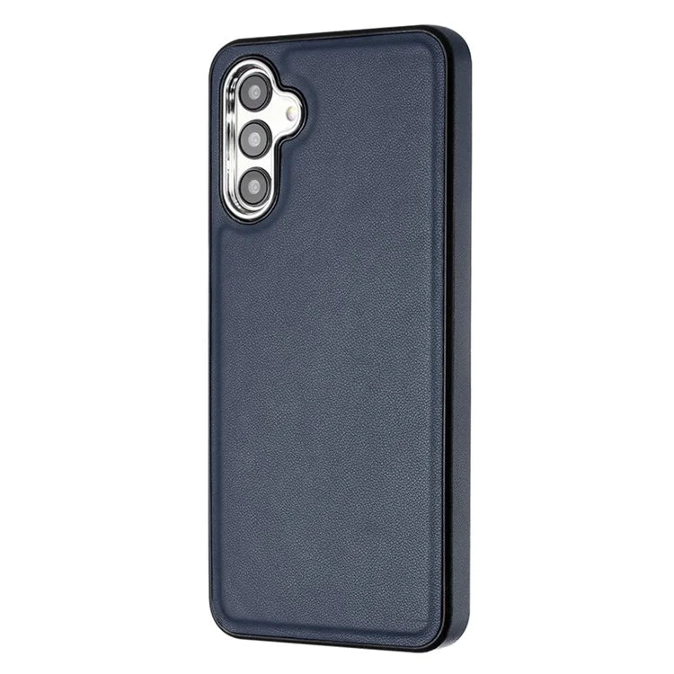 YB Leather Coating Series-6 For Samsung Galaxy A24 4G (162.1 x 77.6 x 8.3mm) Case Leather Coated TPU Fashion Phone Cover