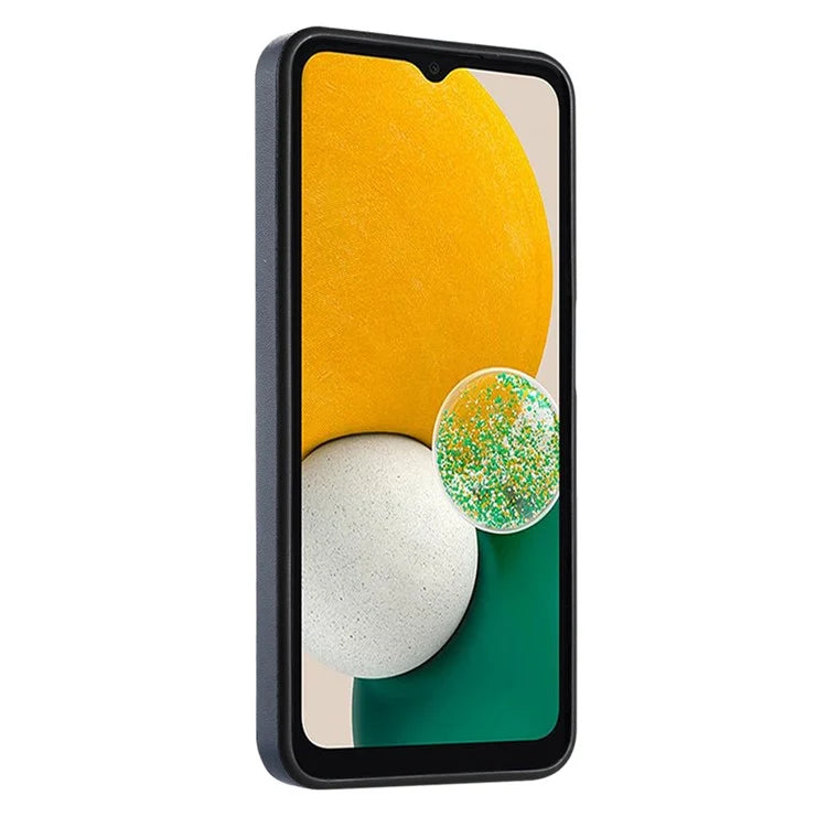 YB Leather Coating Series-6 For Samsung Galaxy A24 4G (162.1 x 77.6 x 8.3mm) Case Leather Coated TPU Fashion Phone Cover