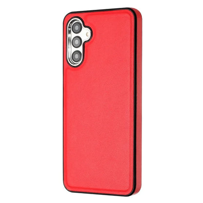 YB Leather Coating Series-6 For Samsung Galaxy A24 4G (162.1 x 77.6 x 8.3mm) Case Leather Coated TPU Fashion Phone Cover
