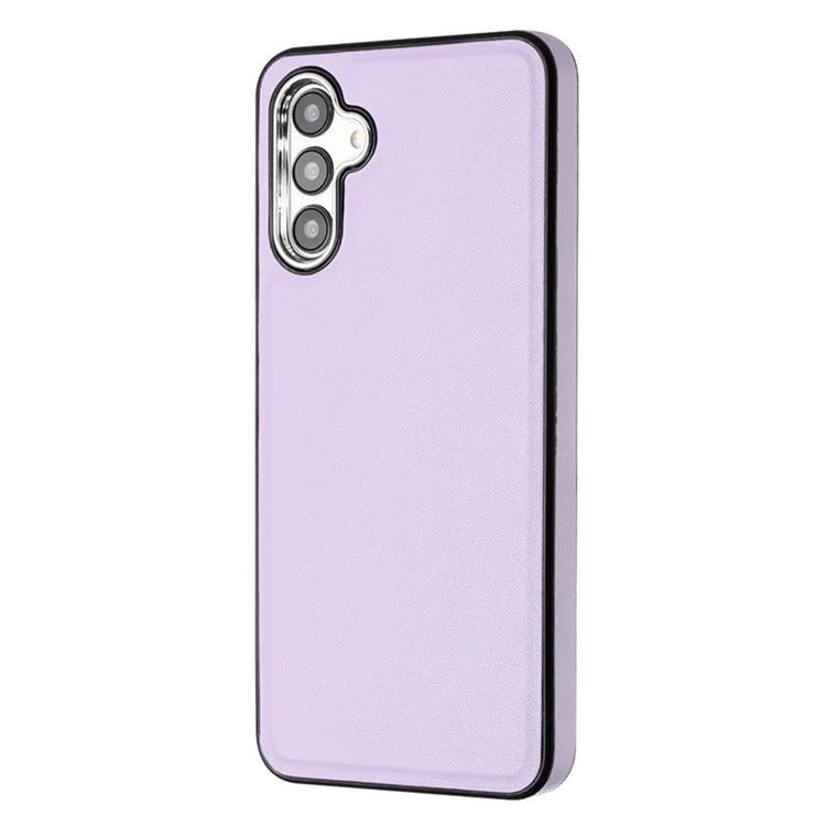 YB Leather Coating Series-6 For Samsung Galaxy A24 4G (162.1 x 77.6 x 8.3mm) Case Leather Coated TPU Fashion Phone Cover