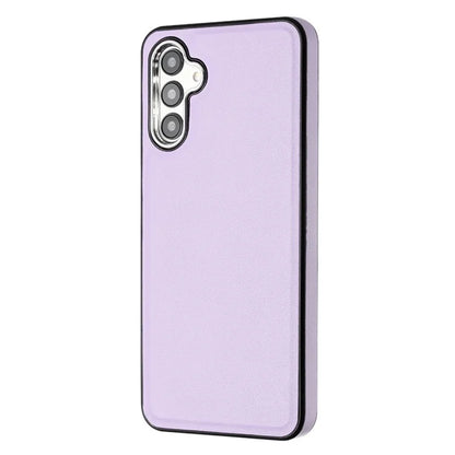 YB Leather Coating Series-6 For Samsung Galaxy A24 4G (162.1 x 77.6 x 8.3mm) Case Leather Coated TPU Fashion Phone Cover