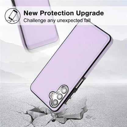 YB Leather Coating Series-6 For Samsung Galaxy A24 4G (162.1 x 77.6 x 8.3mm) Case Leather Coated TPU Fashion Phone Cover