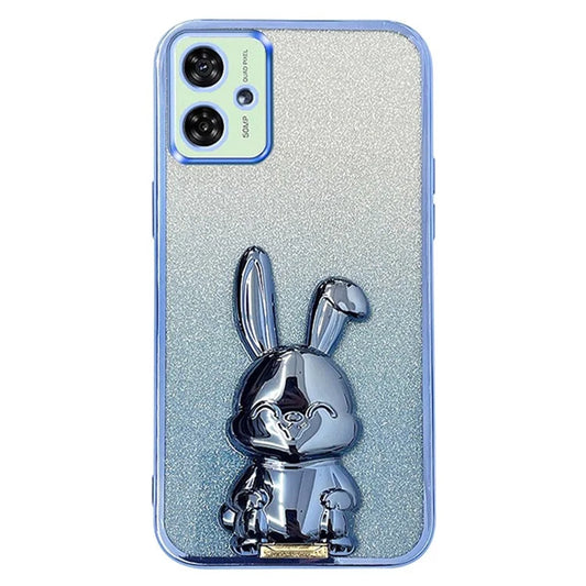 For Motorola Moto G54 5G Kickstand Slim Case Cute Rabbit Shockproof Phone Case