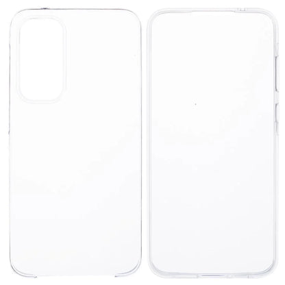 For Samsung Galaxy A55 5G Case Acrylic + TPU Anti-drop Clear Phone Cover with PET Film