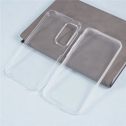 For Samsung Galaxy A55 5G Case Acrylic + TPU Anti-drop Clear Phone Cover with PET Film