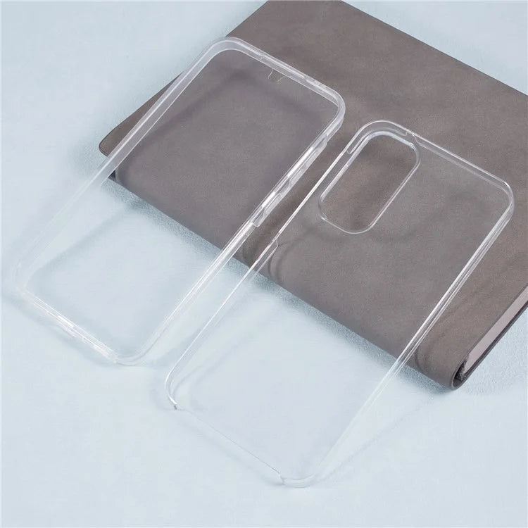 For Samsung Galaxy A35 5G Clear Case Acrylic + TPU Full Protection Phone Cover with PET Film