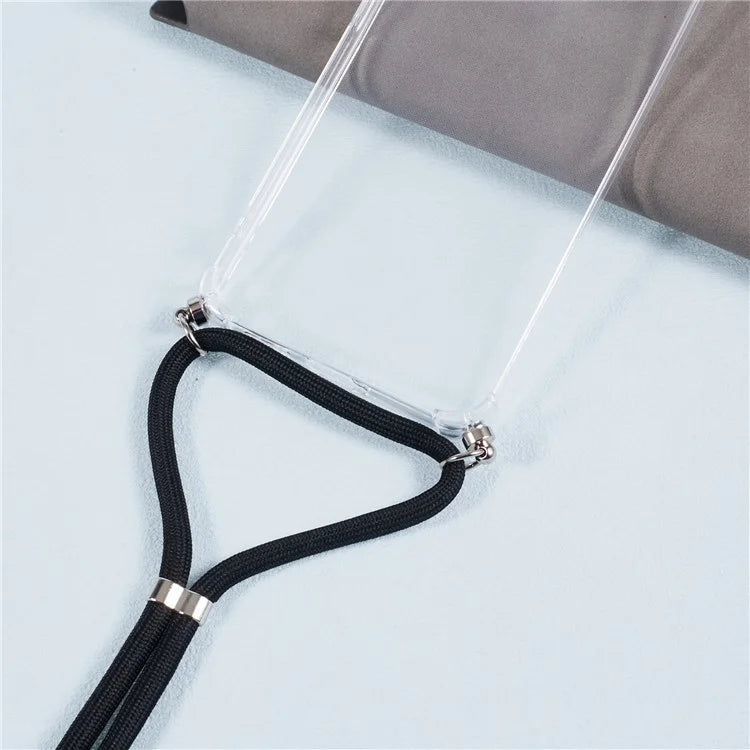 For Xiaomi Redmi Note 13 Pro 5G / Poco X6 5G TPU Case Corner Protection Phone Shell with Lanyard