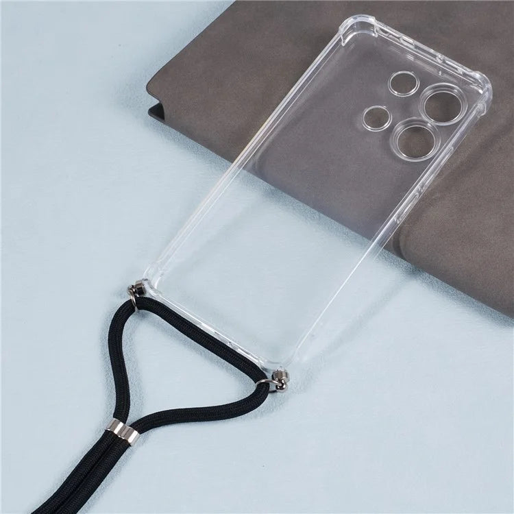 For Xiaomi Redmi Note 13 4G Cell Phone Cases Drop-resistant TPU Clear Cover