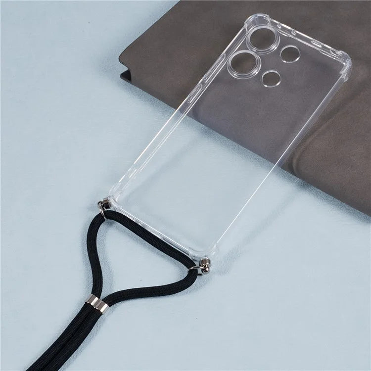 For Xiaomi Redmi Note 13 4G Cell Phone Cases Drop-resistant TPU Clear Cover