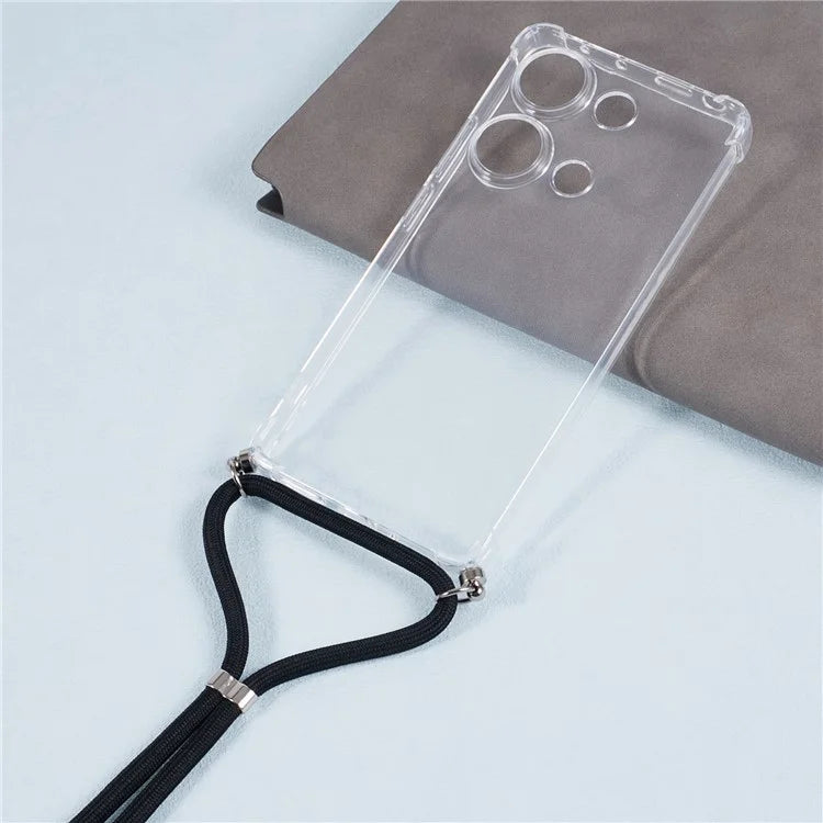 For Xiaomi Redmi Note 13 Pro 4G / Poco M6 Pro 4G Clear Case TPU Anti-scratch Phone Protective Cover