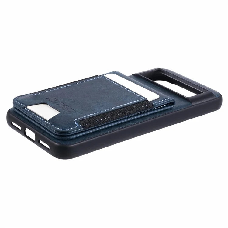 SUTENI H03 For Google Pixel 7 5G Case Card Holder Kickstand Leather Coated TPU Cover