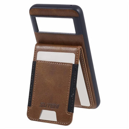 SUTENI H03 For Google Pixel 6 Case Kickstand Leather+TPU Case