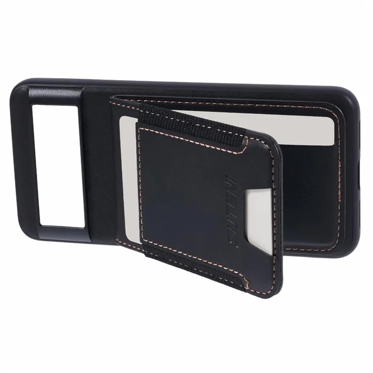 SUTENI H03 For Google Pixel 6 Case Kickstand Leather+TPU Case