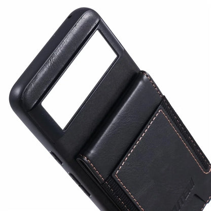 SUTENI H03 For Google Pixel 6 Case Kickstand Leather+TPU Case