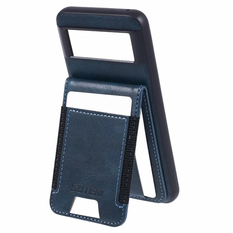 SUTENI H03 For Google Pixel 6 Case Kickstand Leather+TPU Case