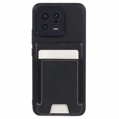 SUTENI H03 For Xiaomi 13 Case Card Slots Kickstand Phone Back Cover