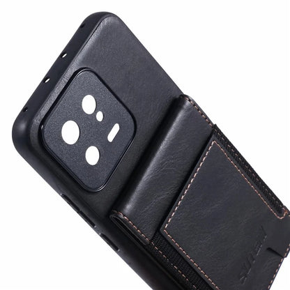 SUTENI H03 For Xiaomi 13 Case Card Slots Kickstand Phone Back Cover