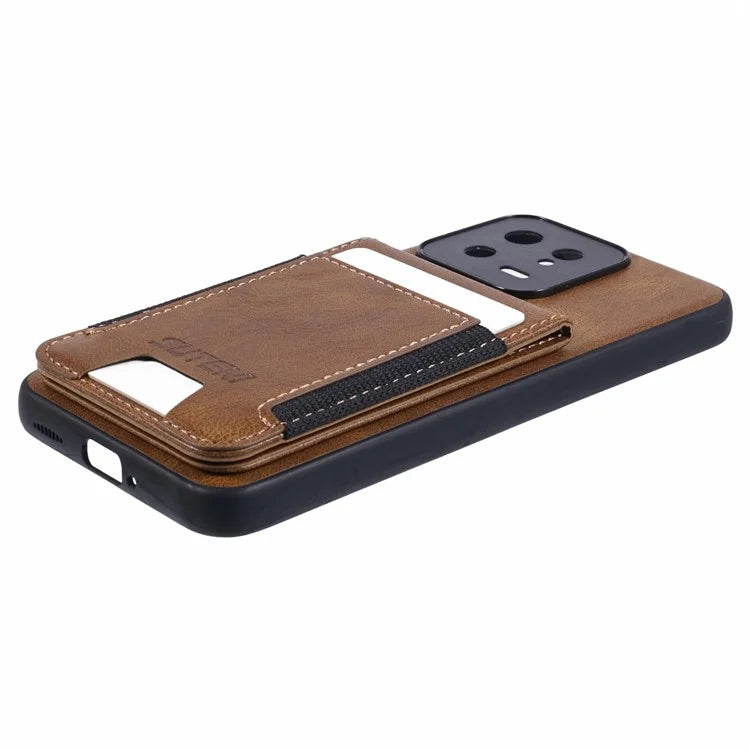 SUTENI H03 For Xiaomi 13 Case Card Slots Kickstand Phone Back Cover