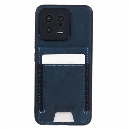 SUTENI H03 For Xiaomi 13 Case Card Slots Kickstand Phone Back Cover