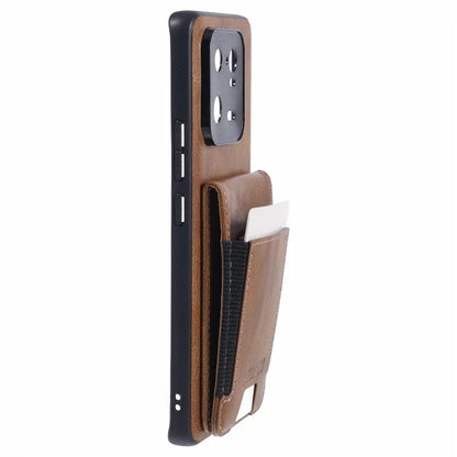 SUTENI H03 For Xiaomi 13 Pro 5G Case Card Holder Kickstand Leather Coated TPU Cover