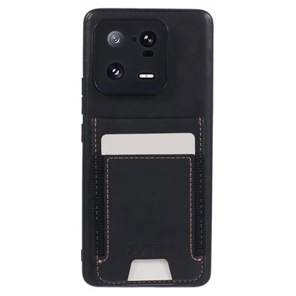 SUTENI H03 For Xiaomi 13 Pro 5G Case Card Holder Kickstand Leather Coated TPU Cover