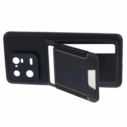SUTENI H03 For Xiaomi 13 Pro 5G Case Card Holder Kickstand Leather Coated TPU Cover